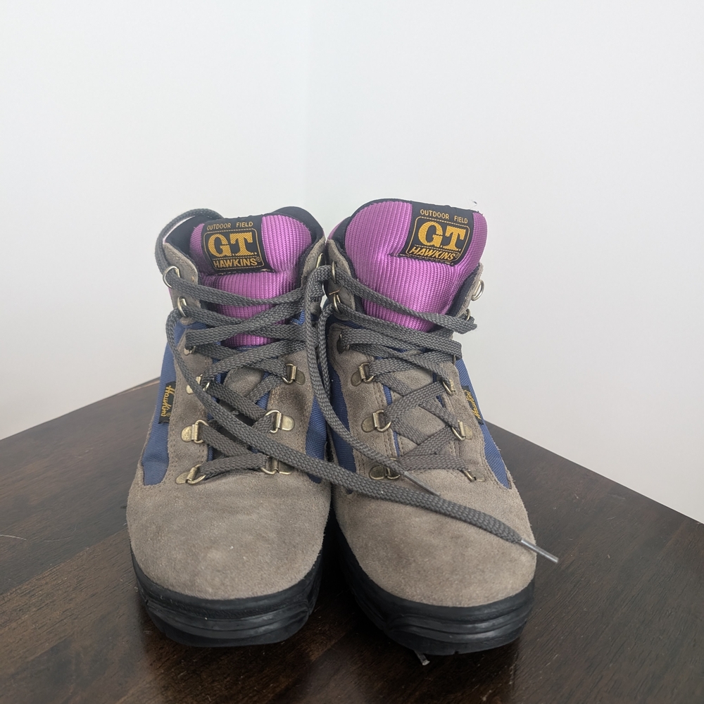 GT Hawkins Women's Hiking Boots - Gray and Purple